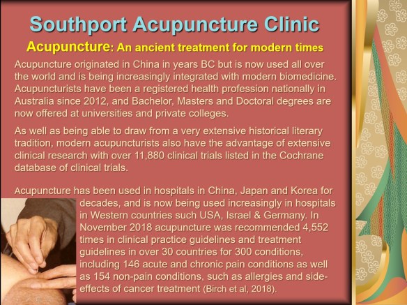 Southport Acupuncture Clinic front page