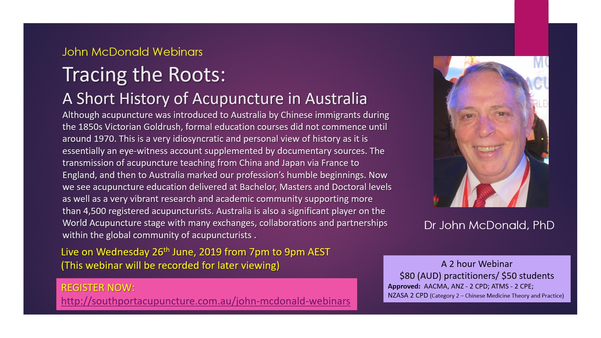 Tracing the roots advert